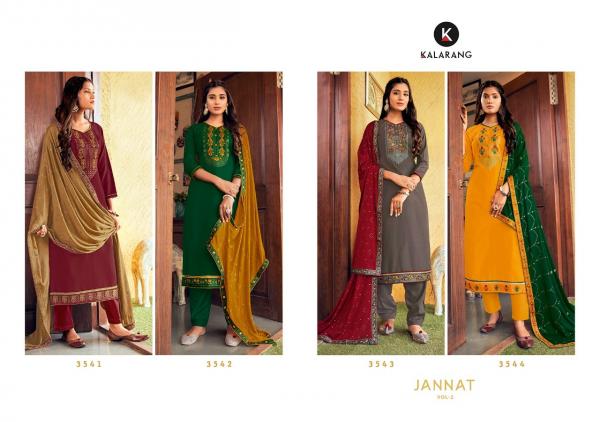 Kalarang Jannat 2 Fancy Silk Embroidery Festive Wear Salwar 